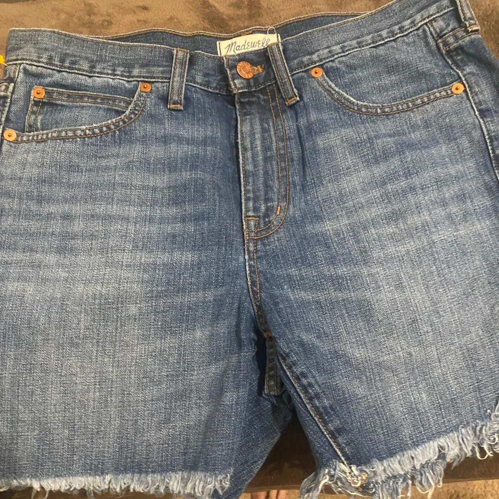MADEWELL HIGH-RISE DENIM BOY SHORTS - Picture 5 of 8